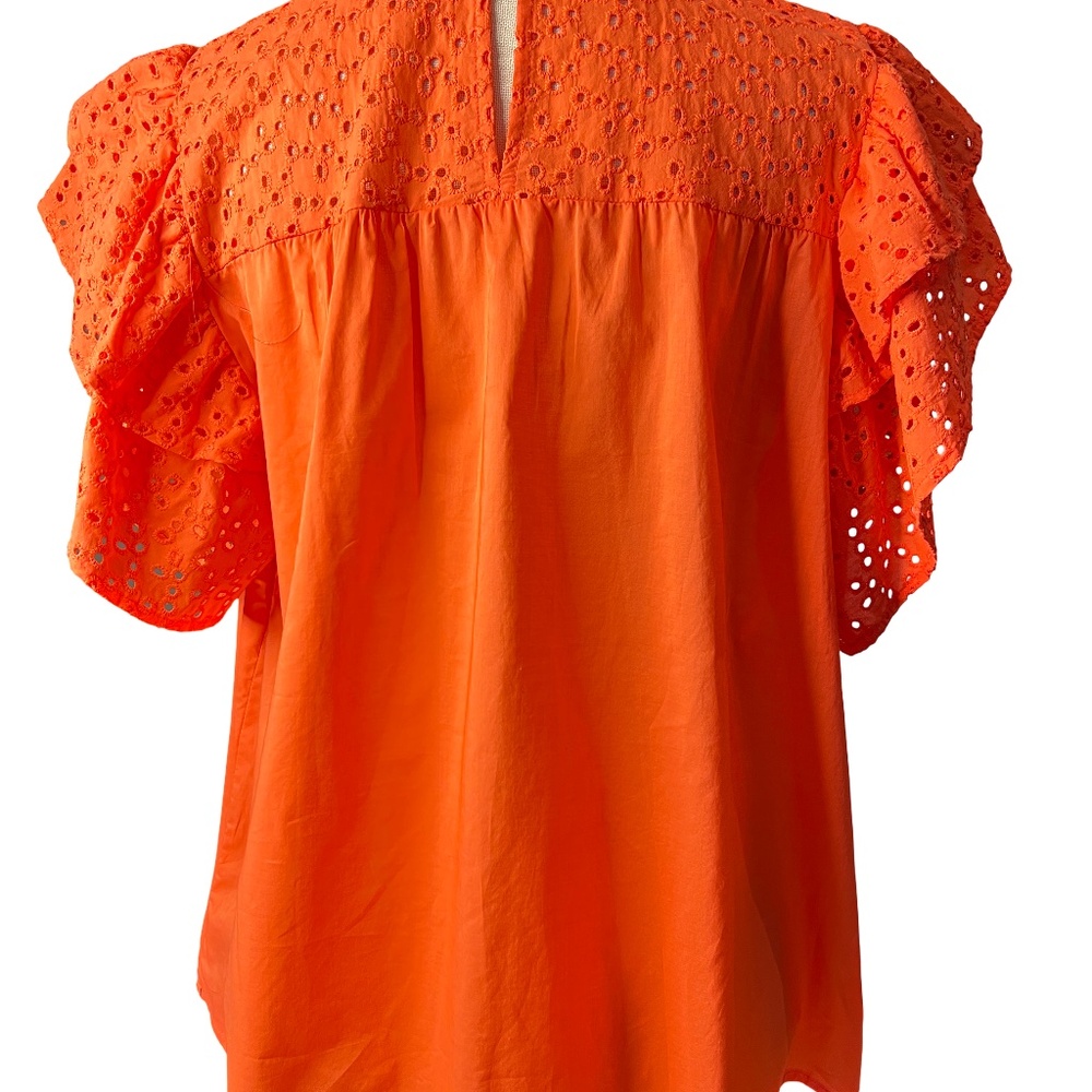 #A033 A New Day Orange Blouse - Size XXL - Picture 5 of 12